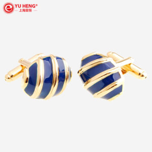 YH-1831 Blue Enamel Cufflinks