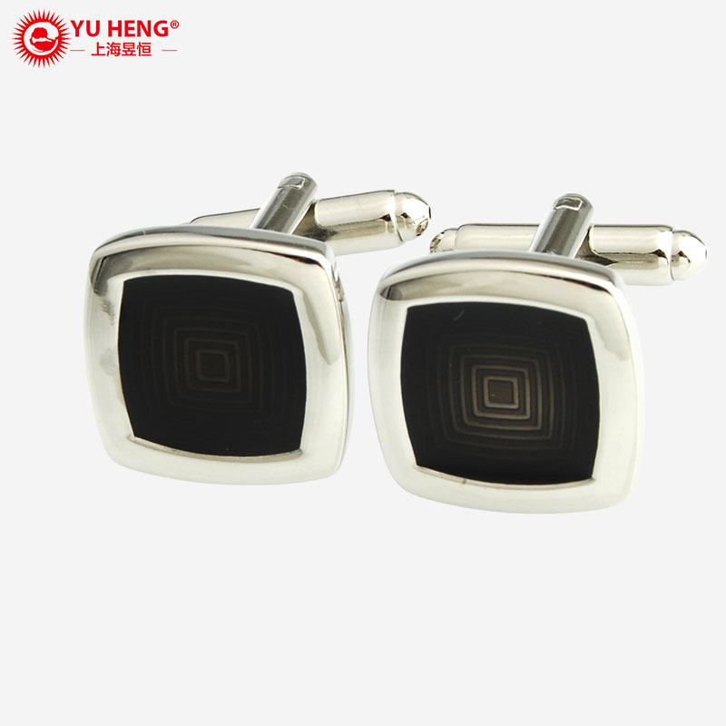 black square cufflinks