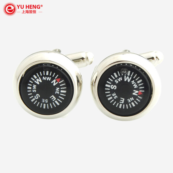 YH-2314 Compass Cufflinks