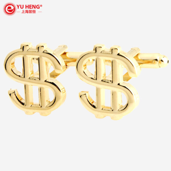 YH-286 Mens Dollar Sign Cufflinks