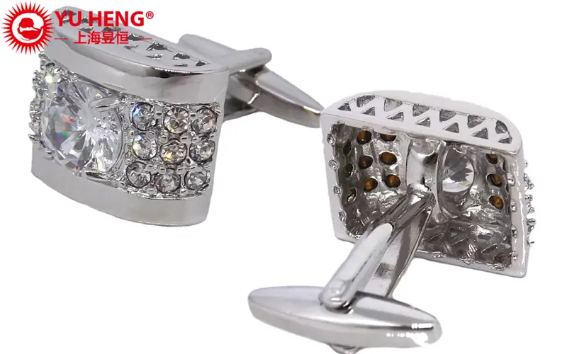 Gem-encrusted cufflinks