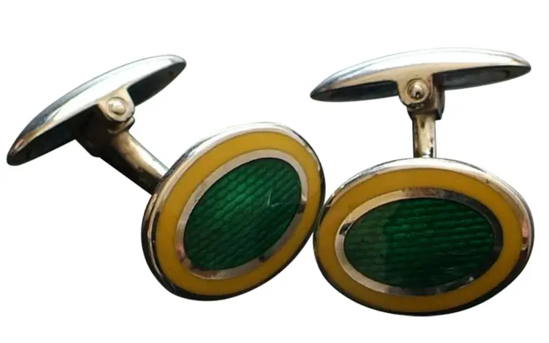 Vintage emerald cufflinks