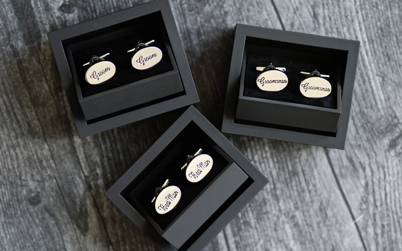 custom cufflinks for groom from Yuheng