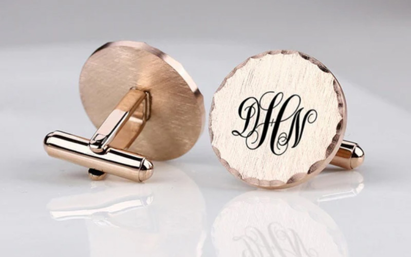 custom cufflinks for groom manufacturer