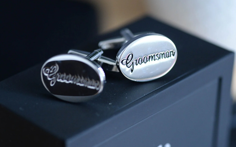 custom cufflinks for groomman