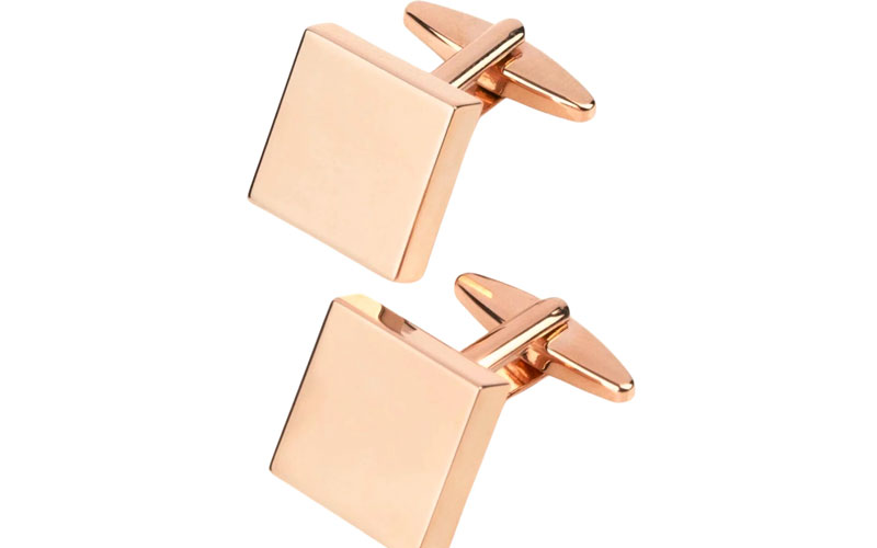 mens rose gold cufflinks