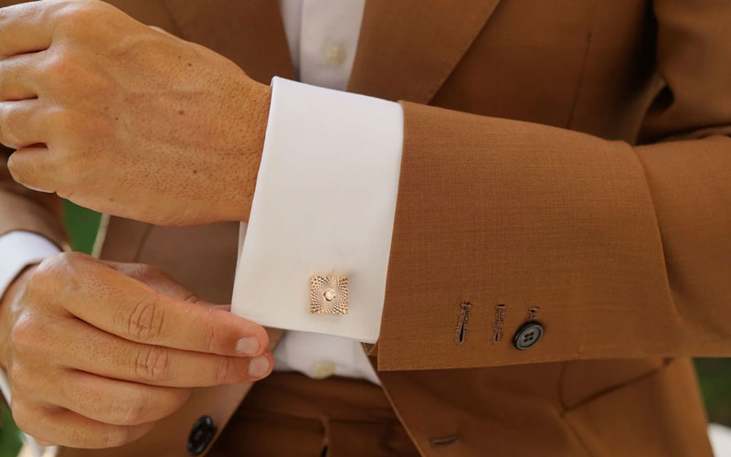 rose gold cufflinks for mens shirt