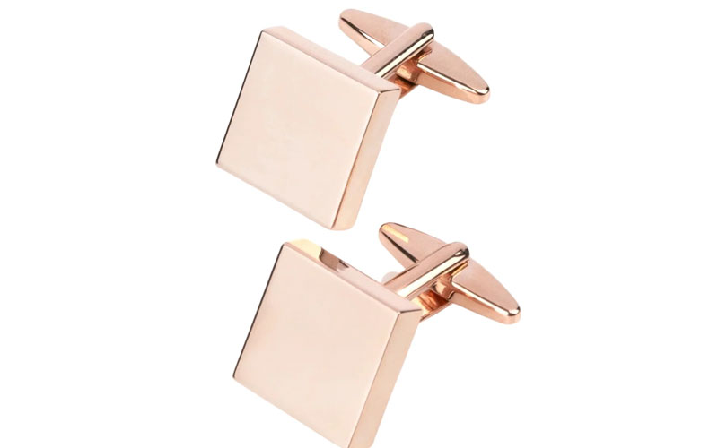 rose gold cufflinks