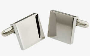 custom engraved brass cufflinks