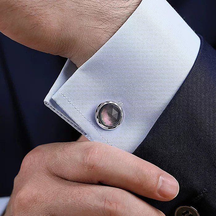 black mother of pearl cufflinks